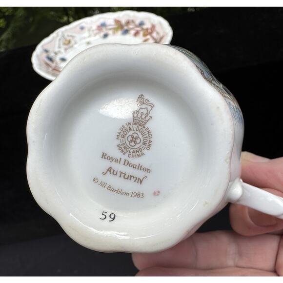 Rare 1983 Royal Doulton Brambly Hedge Autumn Tea Cup & Saucer Set -A89 - Picture 10 of 16